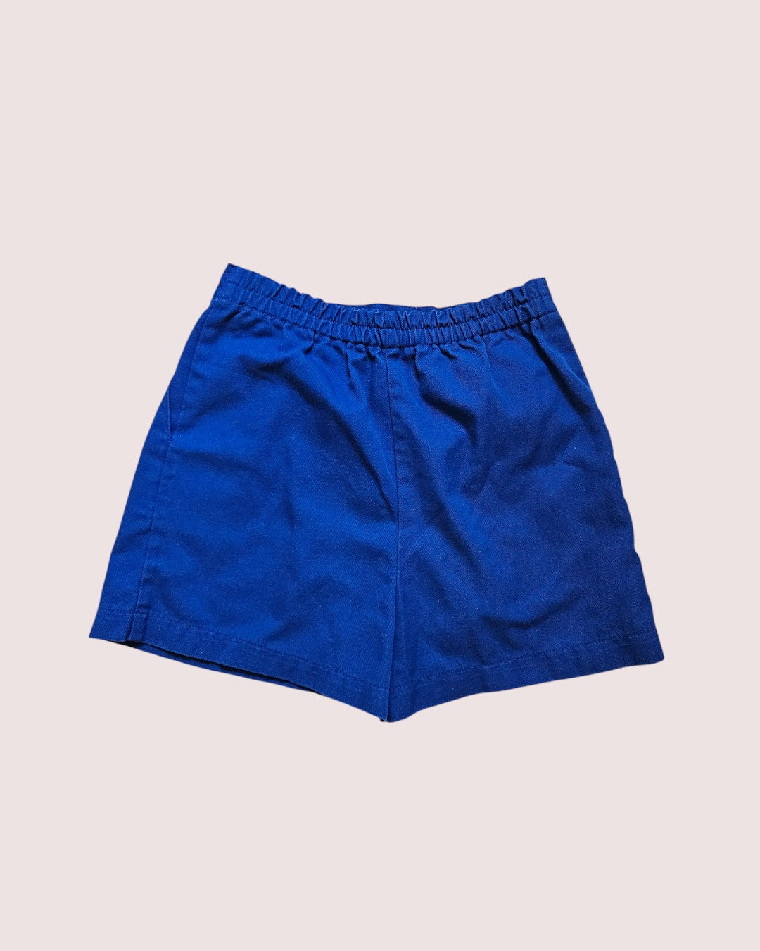 Vintage Alfred Sung Girl Guides of Canada royal blue pleat front shorts approx 7-10Y
