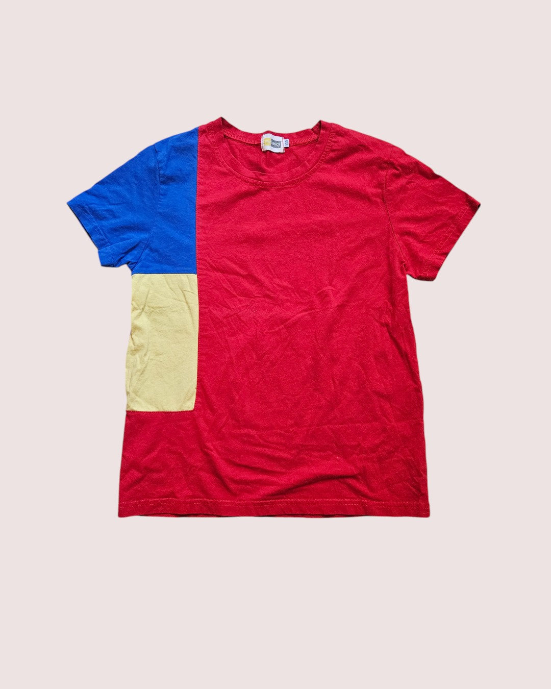 Colourblock tee Tagged 160, about 14-16Y