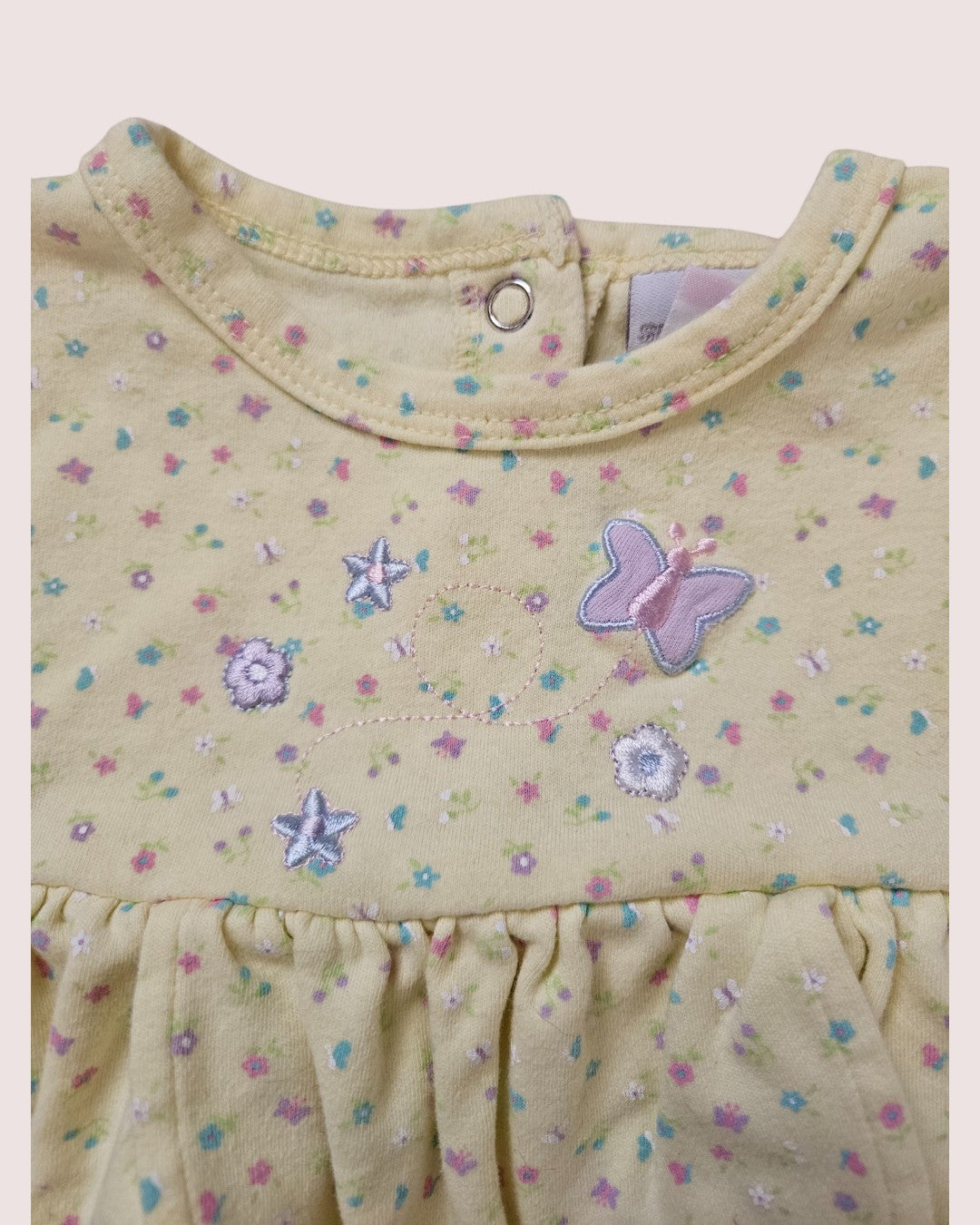 Vintage Sears floral romper with petal skirt Tagged 6m