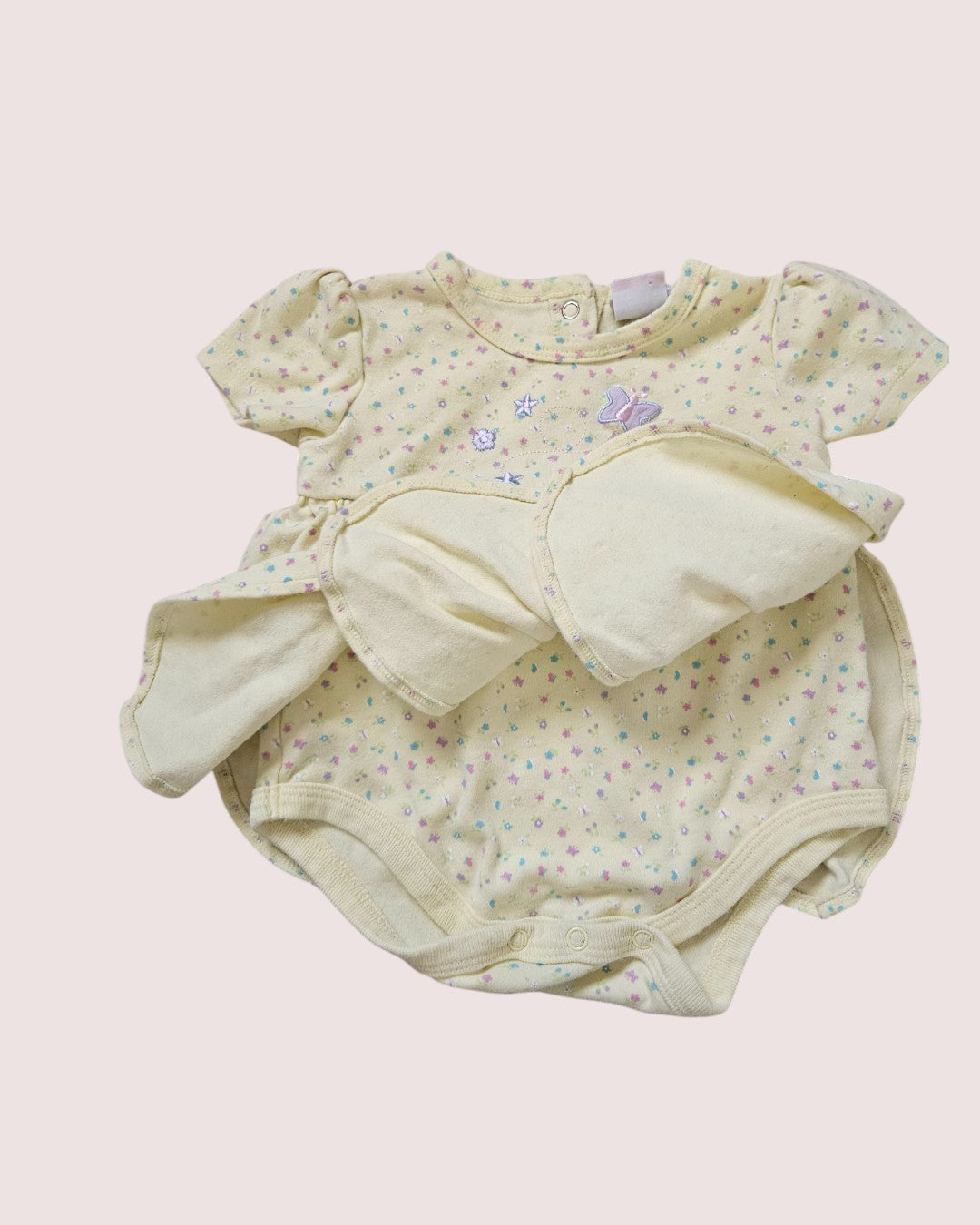 Vintage Sears floral romper with petal skirt Tagged 6m