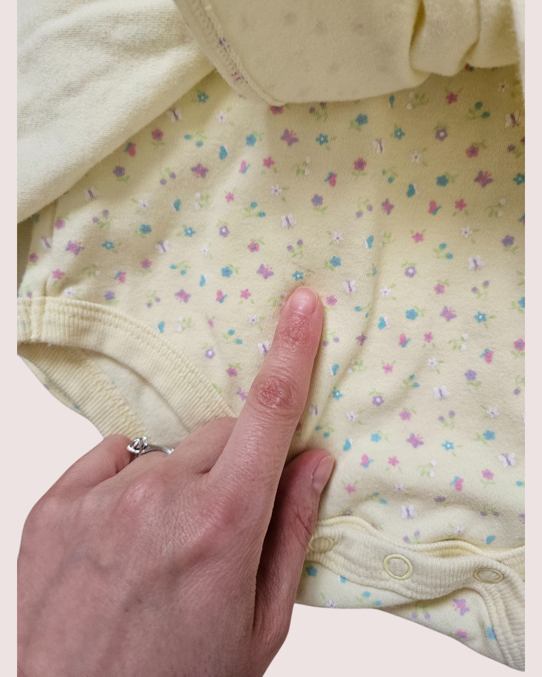 Vintage Sears floral romper with petal skirt Tagged 6m