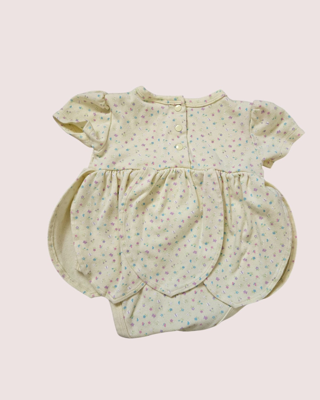 Vintage Sears floral romper with petal skirt Tagged 6m