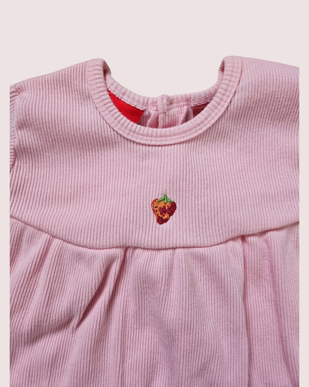 Vintage Ragscals ribbed strawberry dress 24m