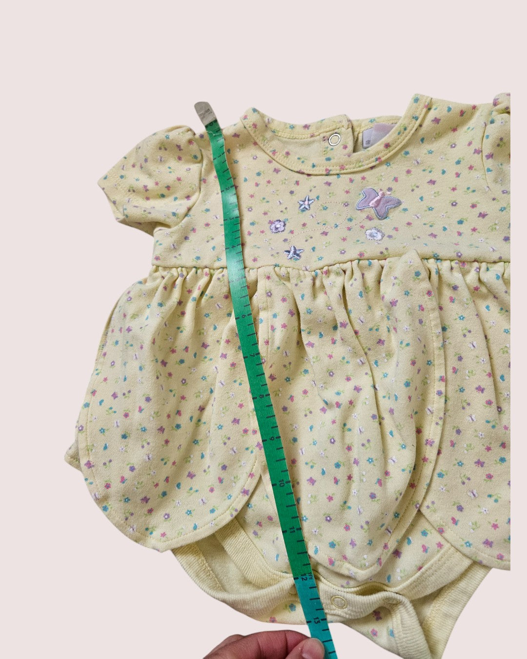 Vintage Sears floral romper with petal skirt Tagged 6m