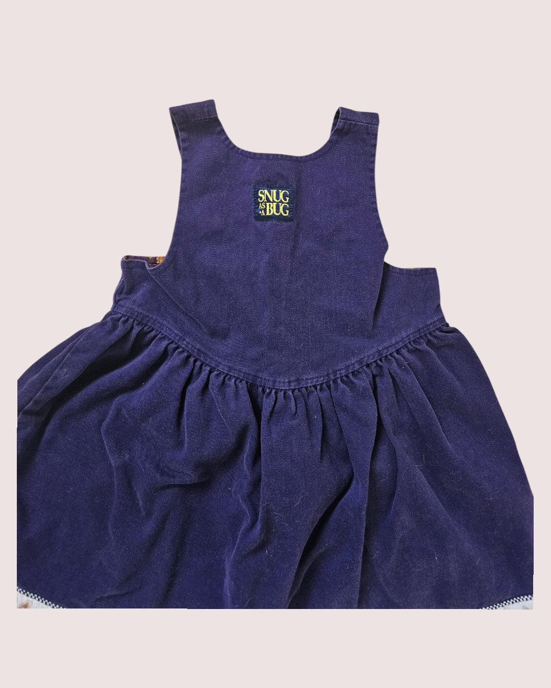 Vintage snug as a bug bunny dress 2-3y