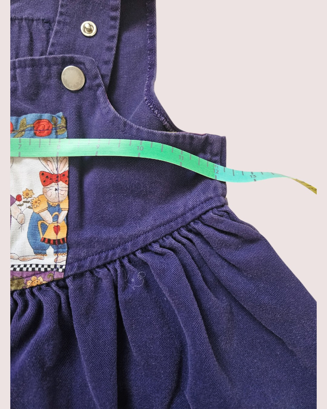 Vintage snug as a bug bunny dress 2-3y