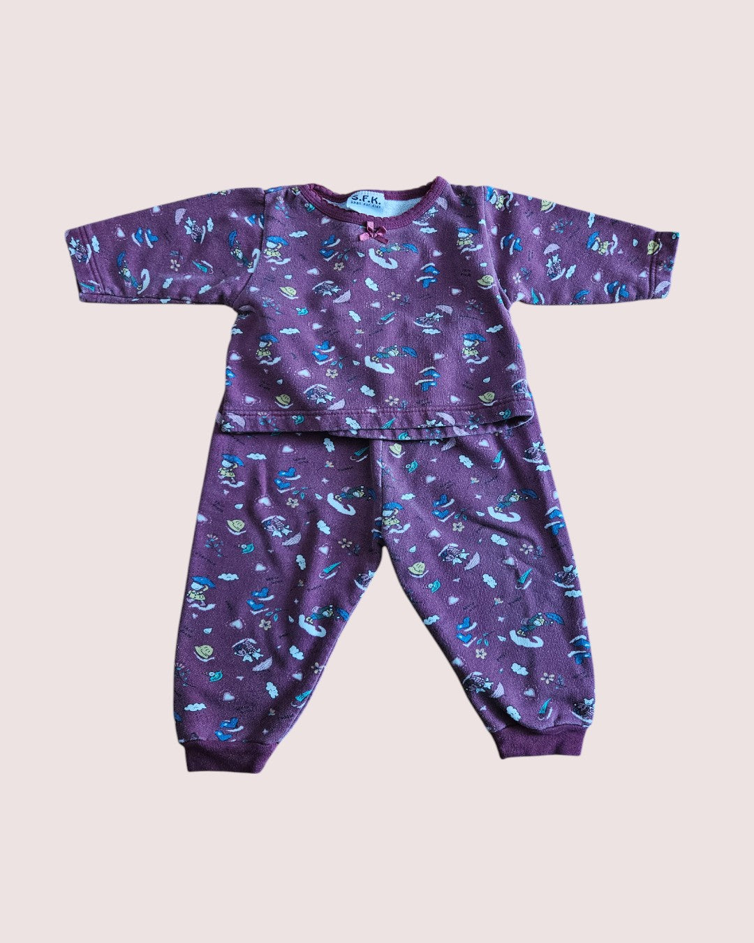 Vintage Saan for kids two piece sweat suit 18M