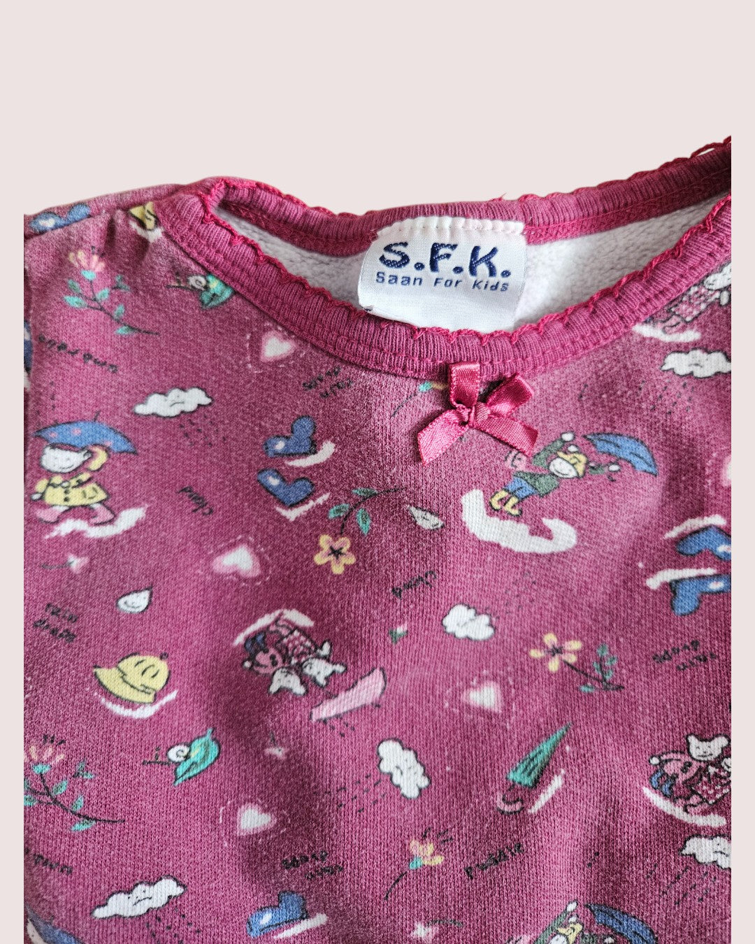 Vintage Saan for kids two piece sweat suit 18M