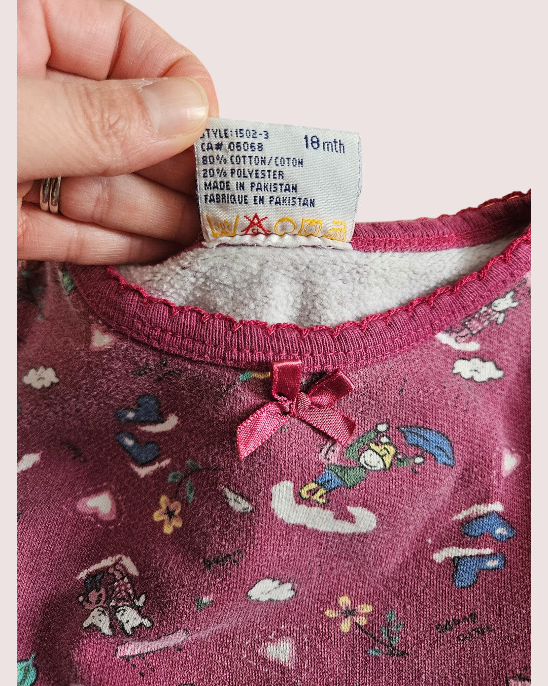 Vintage Saan for kids two piece sweat suit 18M