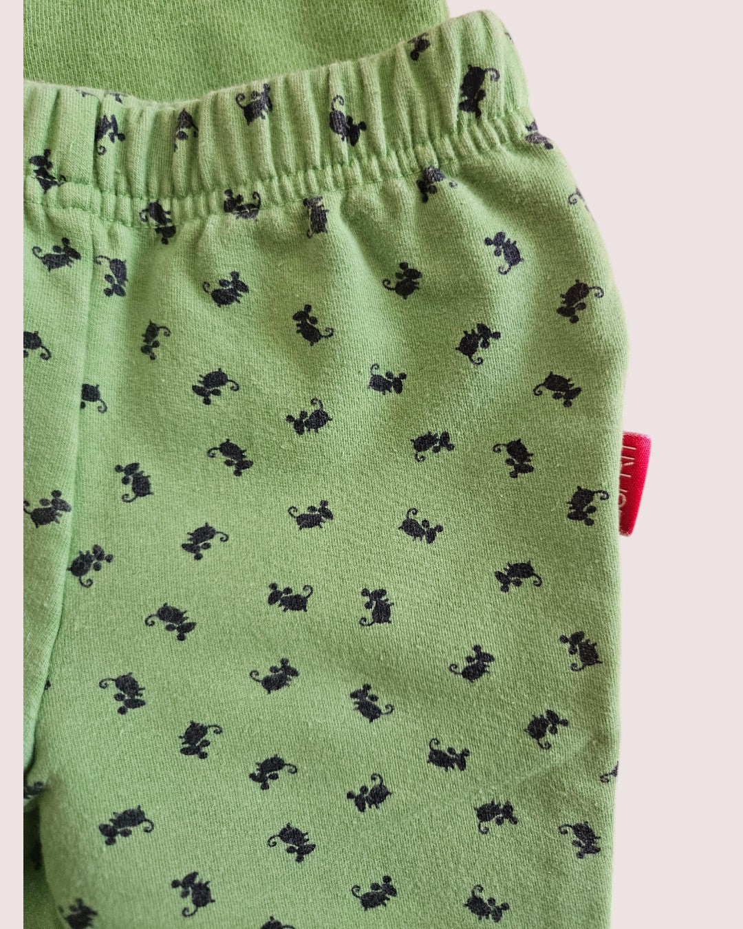 Vintage Esprit mouse print two piece sweat suit 3-6m