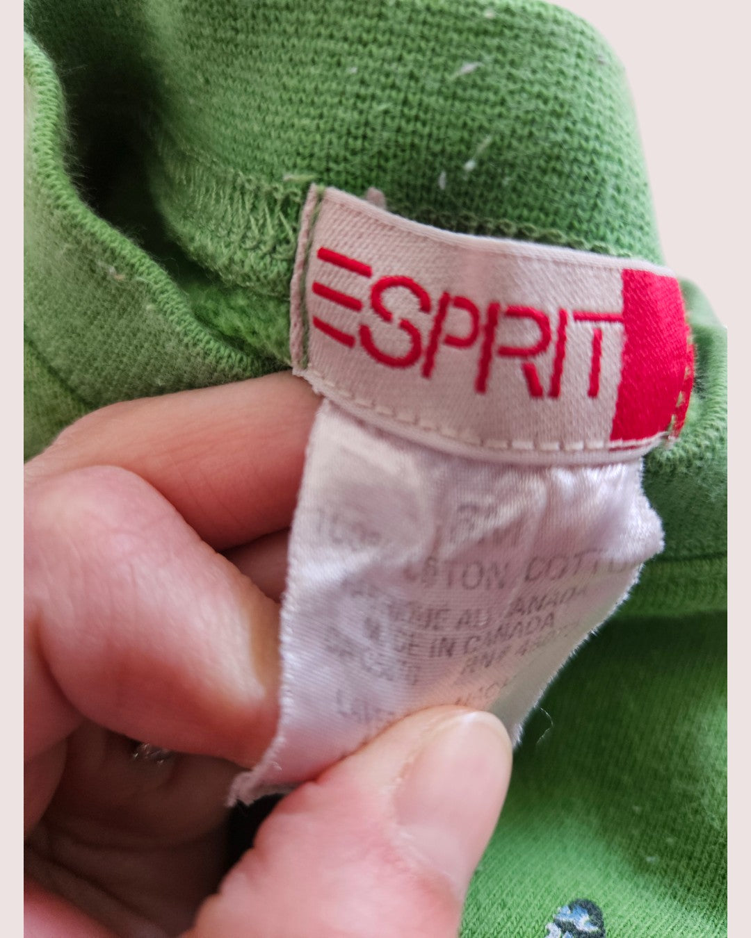 Vintage Esprit mouse print two piece sweat suit 3-6m