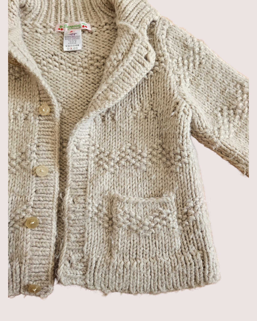 Alpaca and wool blend knit 3-4T