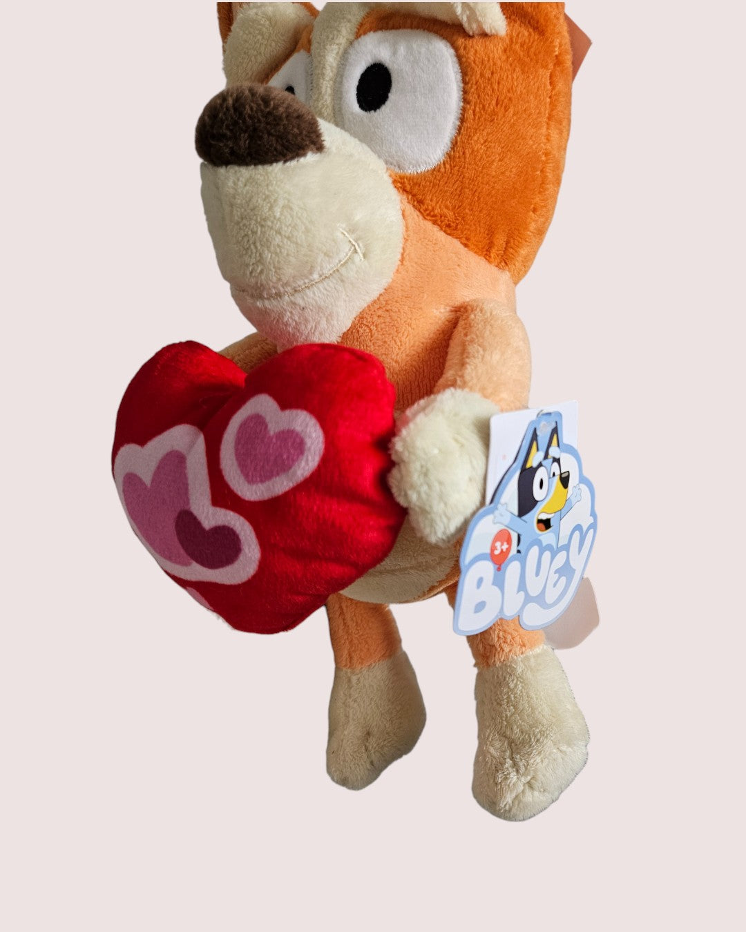 Bluey Bingo Heart Plush NWT