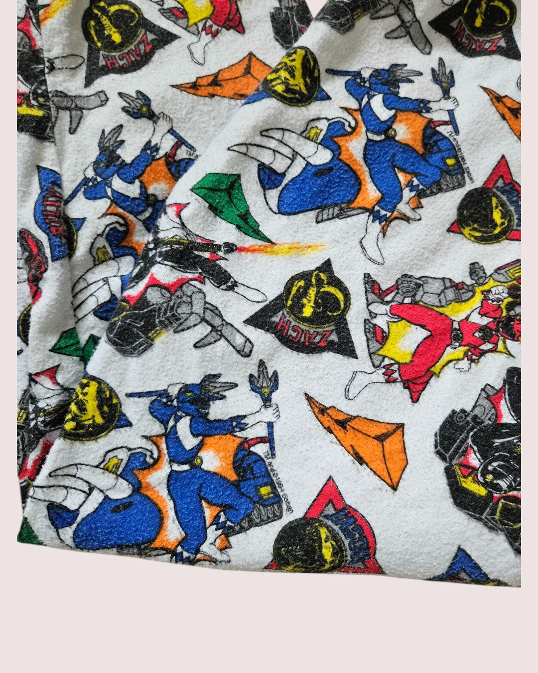 Vintage Mighty Morphin Power Rangers fleece pj bottoms Tagged L (8-12y)