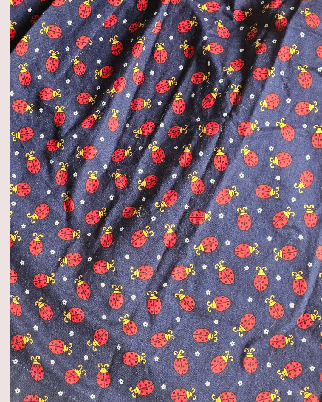 Handmade ladybug dress, approx 8Y