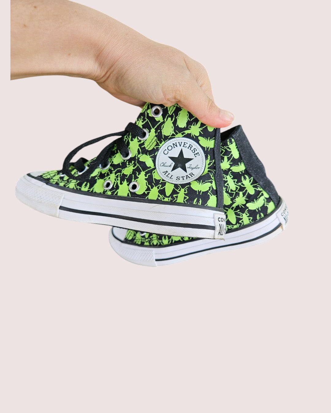 Converse All Star Glow in the dark bug high tops C11