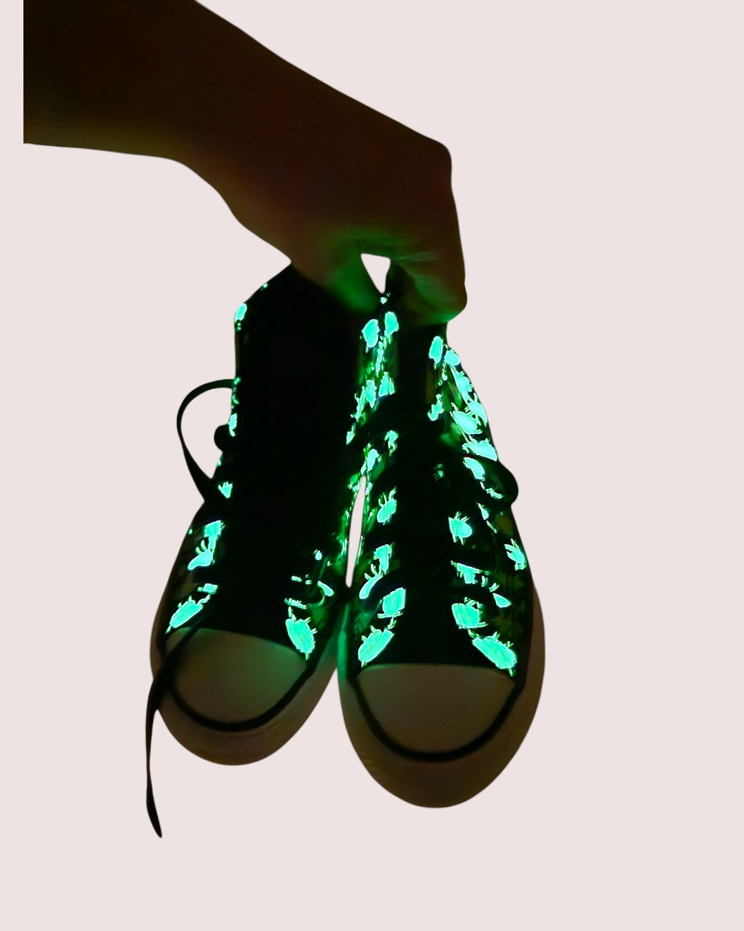 Converse All Star Glow in the dark bug high tops C11