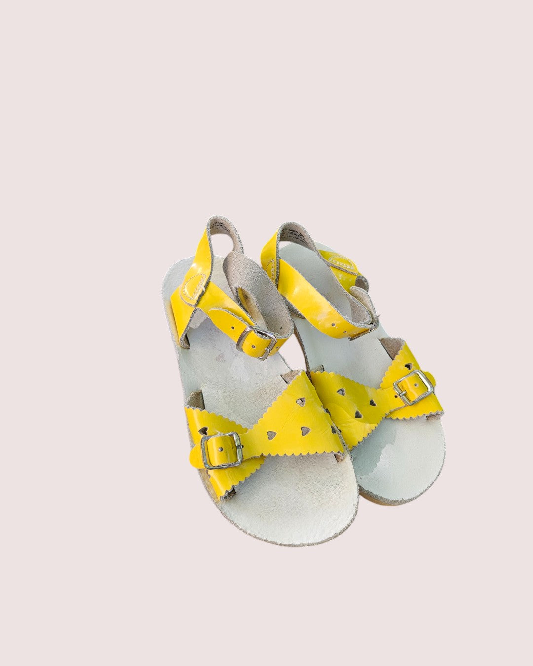 Saltwater sweet heart sandals 11C Leather