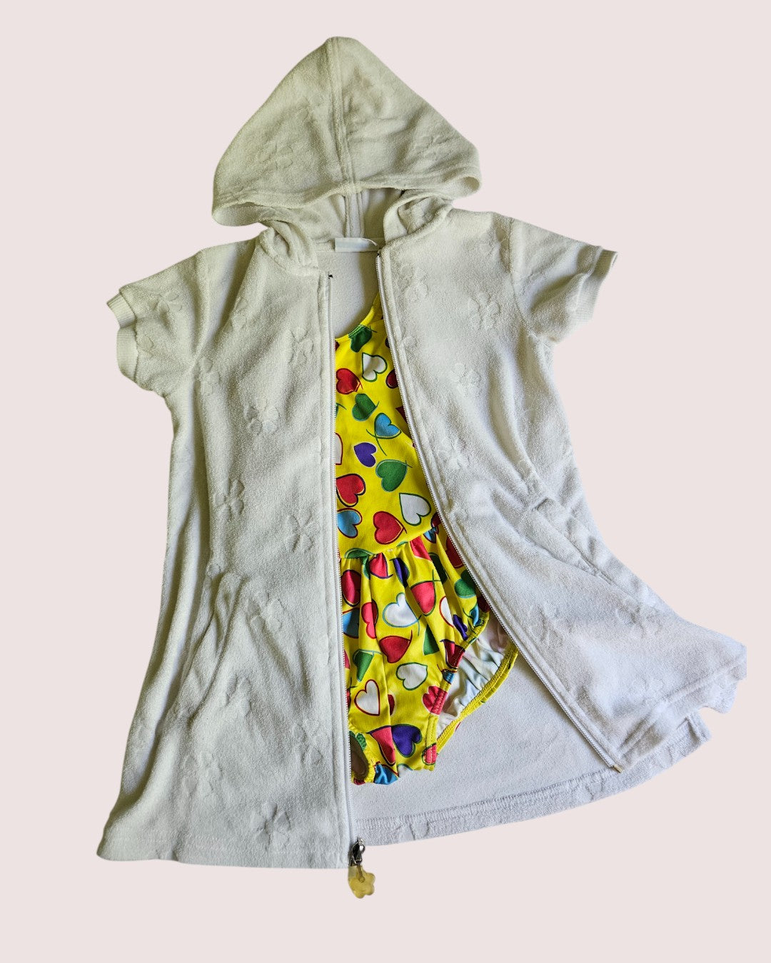 Vintage Sand n Sun terry hooded beach cover tagged 6, but best fit 3-4T IMO