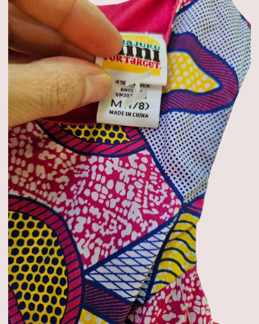 Harajuku Mini abstract print dress Size 7/8