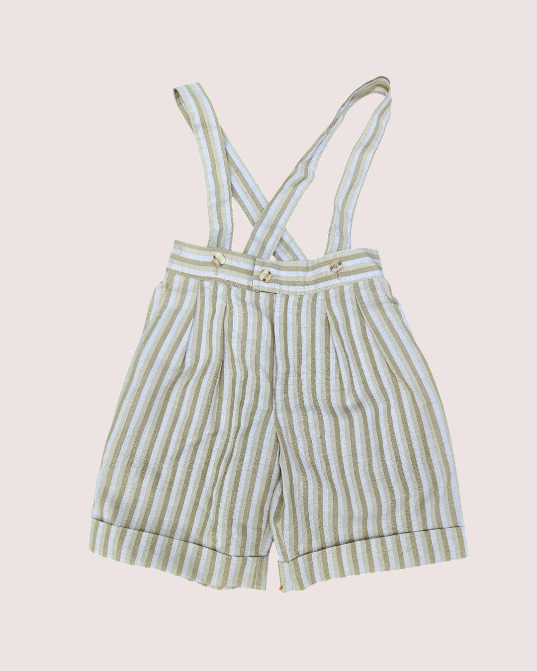 Vintage Herman pleated suspender shorts
