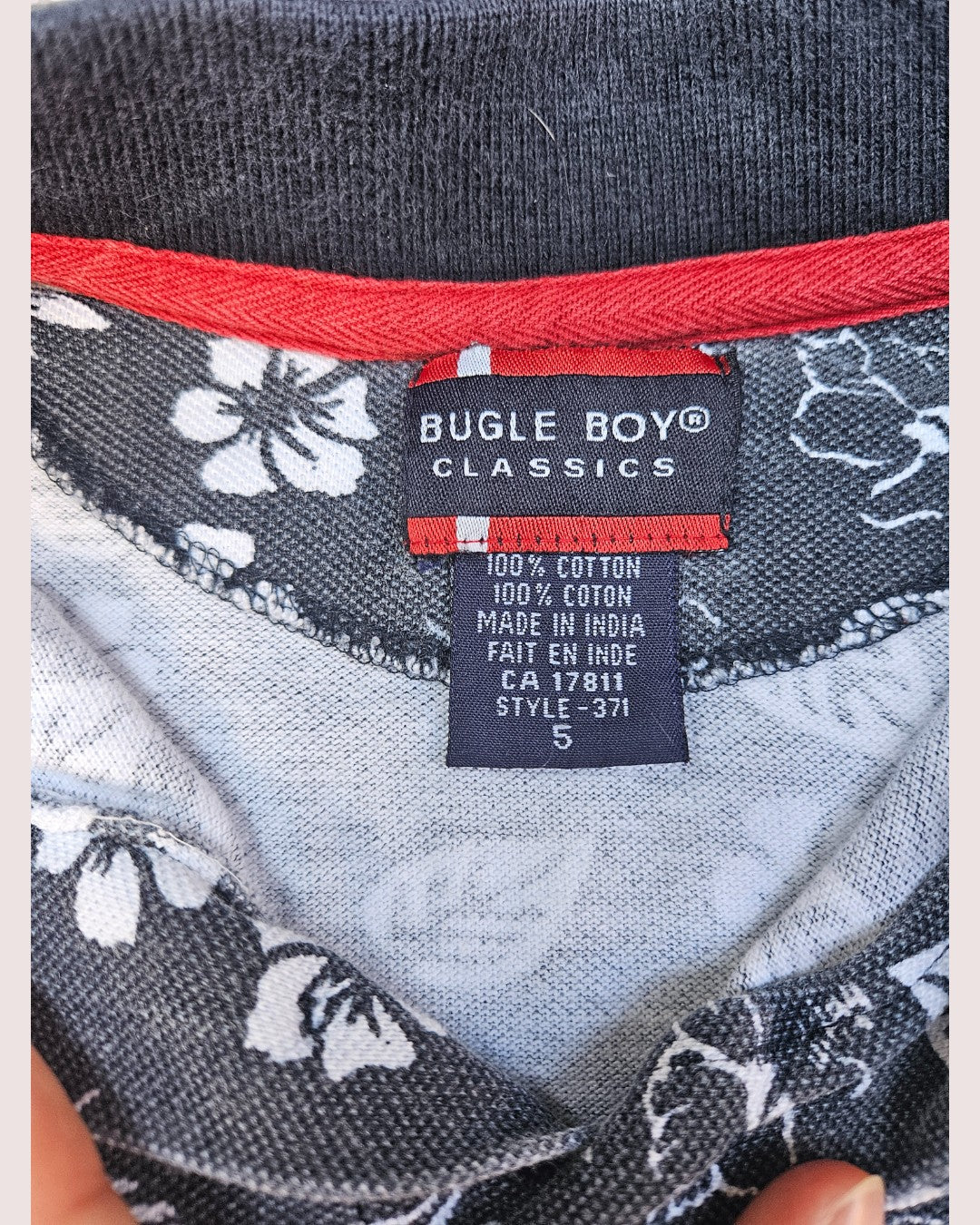 Vintage Bugle Boy short sleeve polo 5T