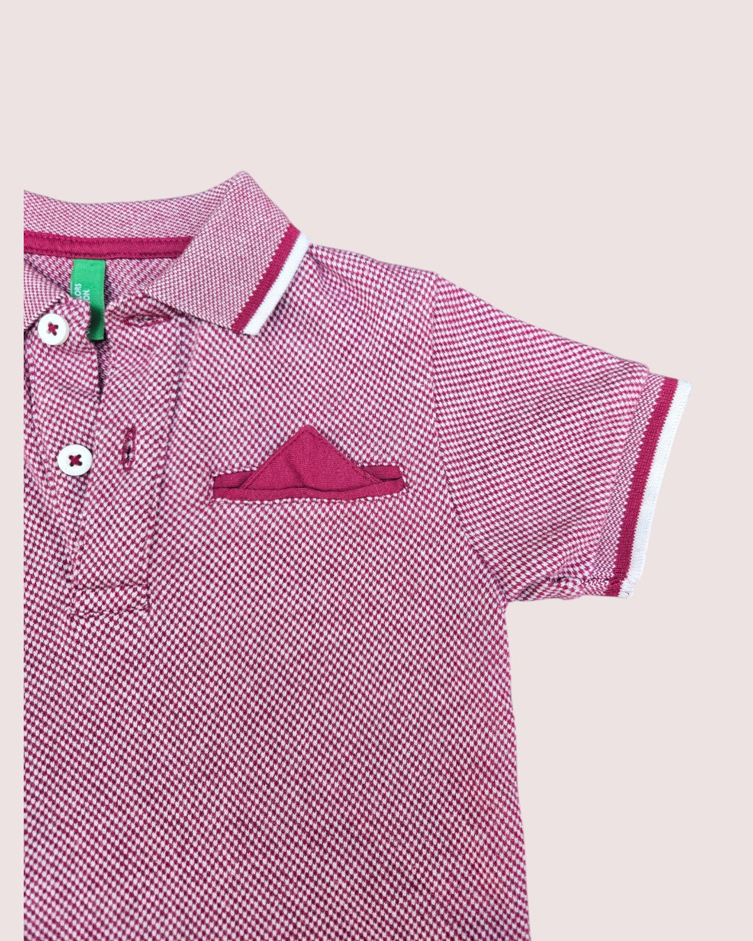 Retro United Colors of Benetton short sleeve polo 4T