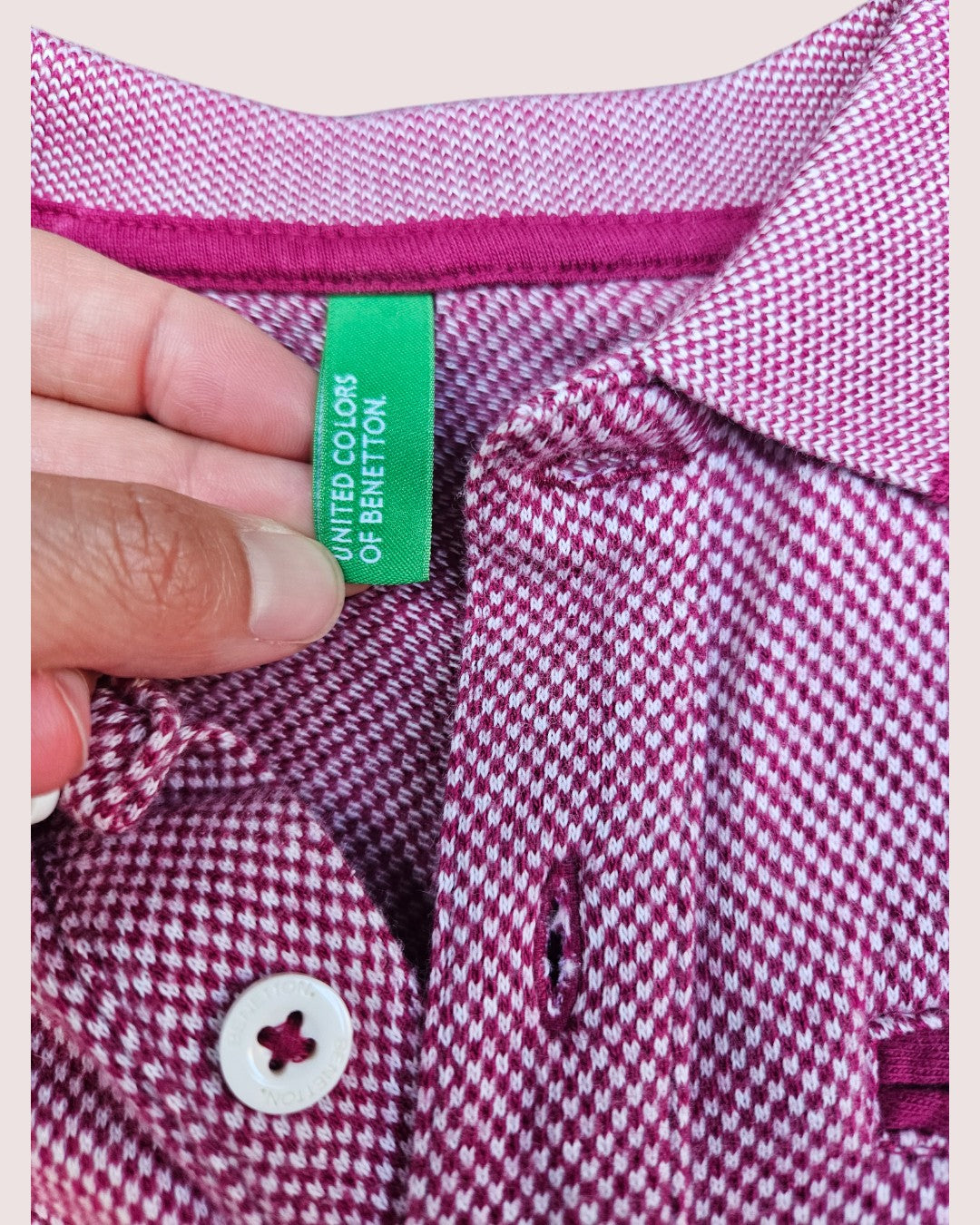 Retro United Colors of Benetton short sleeve polo 4T
