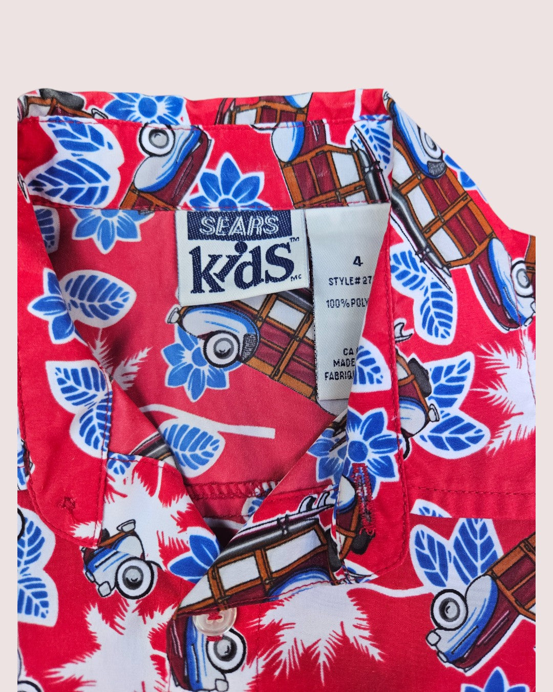 Vintage Sears Kids short sleeve button up shirt 4T