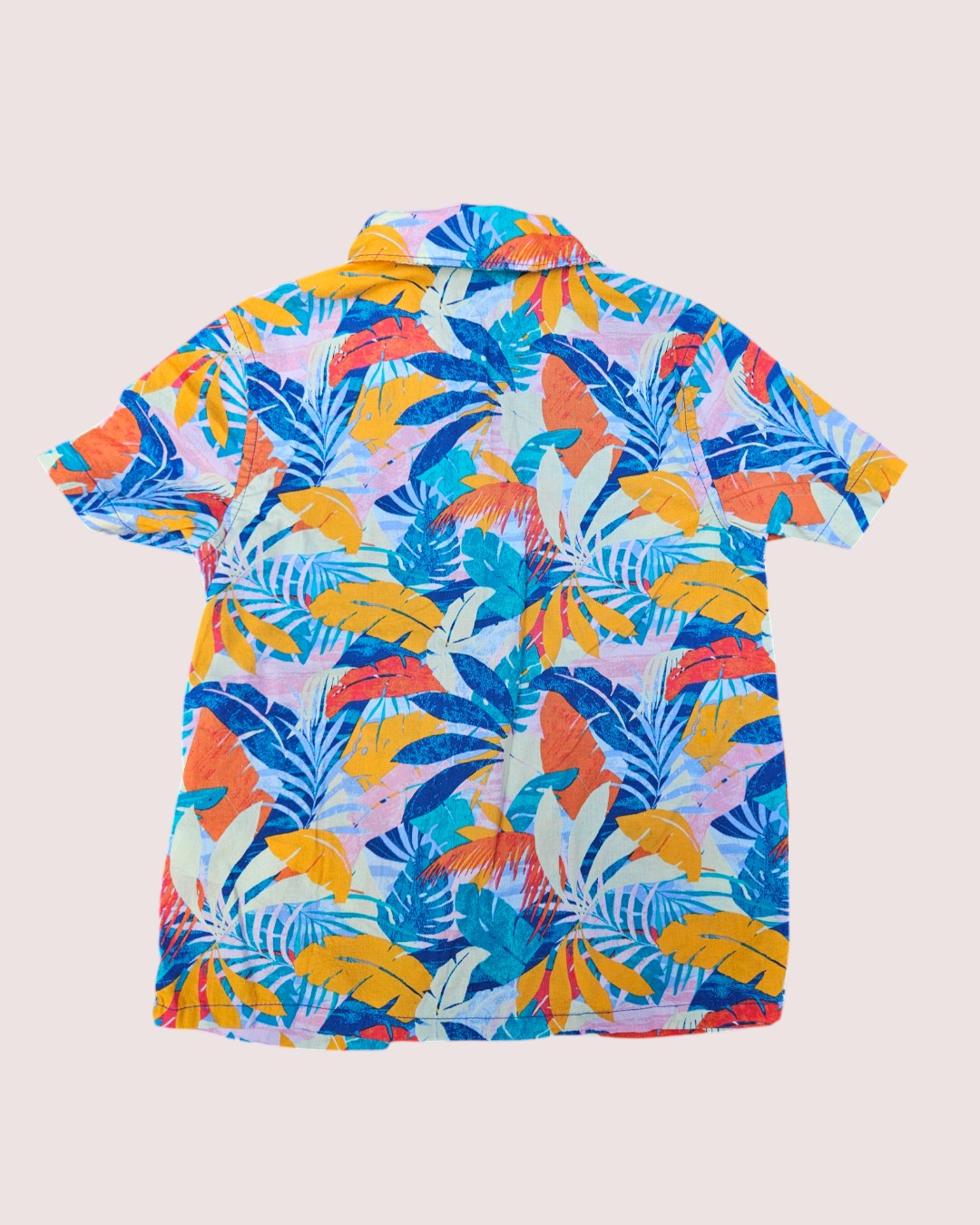 Old Navy tropical short sleeve button up shirt 5T