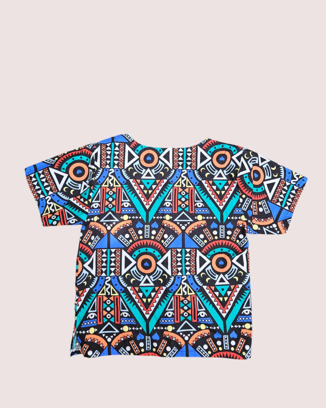 Handmade abstract print tee 4T