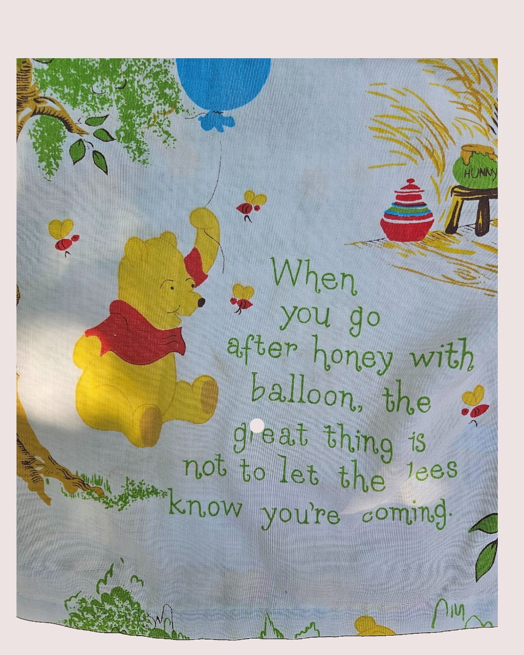 Handmade Winnie the Pooh set from vintage fabric