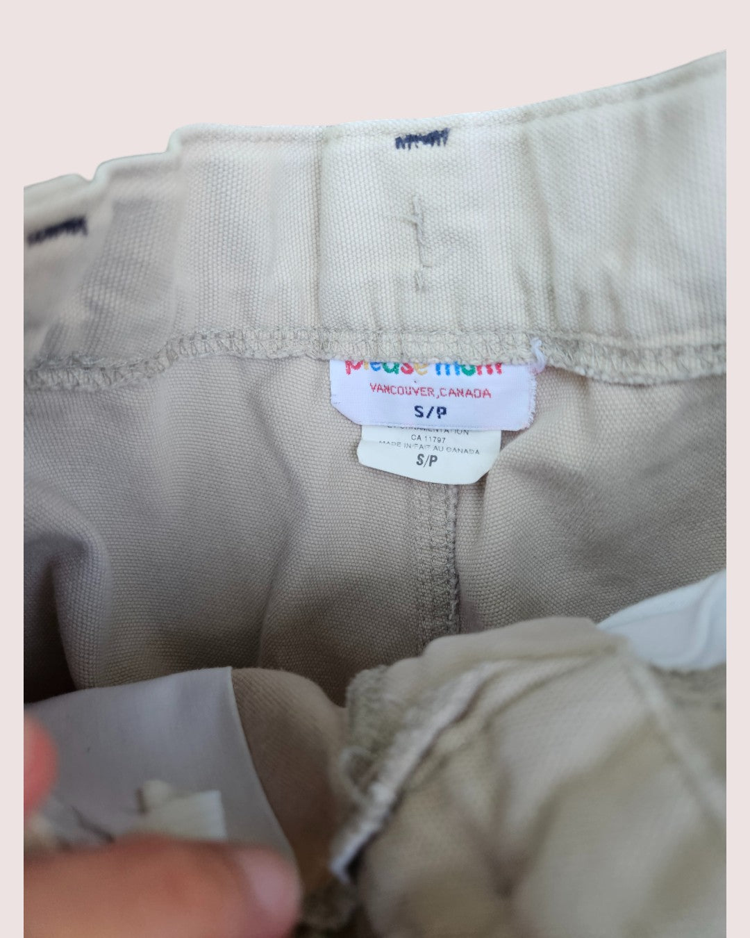 Vintage Please Mum cargo shorts Youth S 4-5T