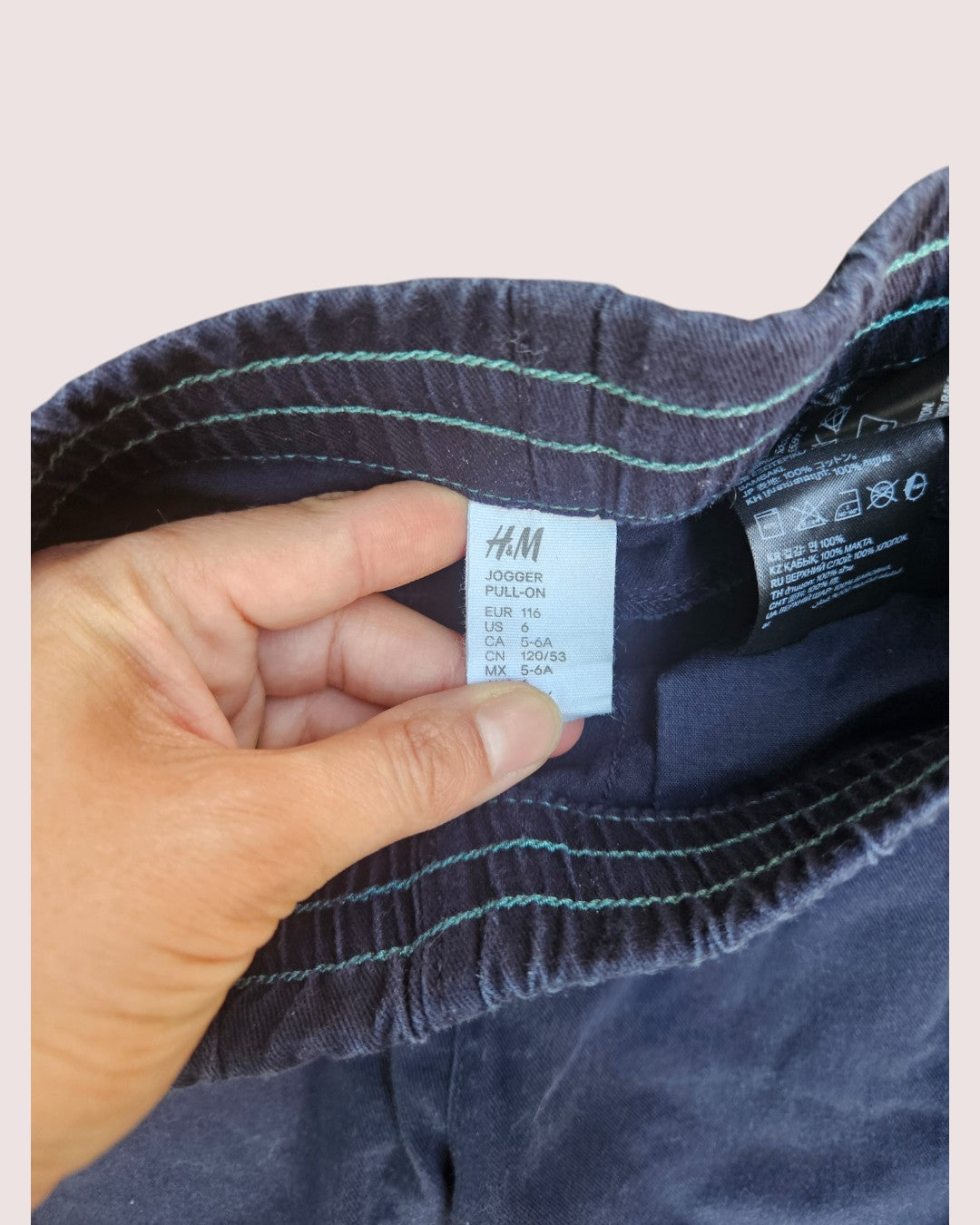 H&M navy joggers 5-6Y