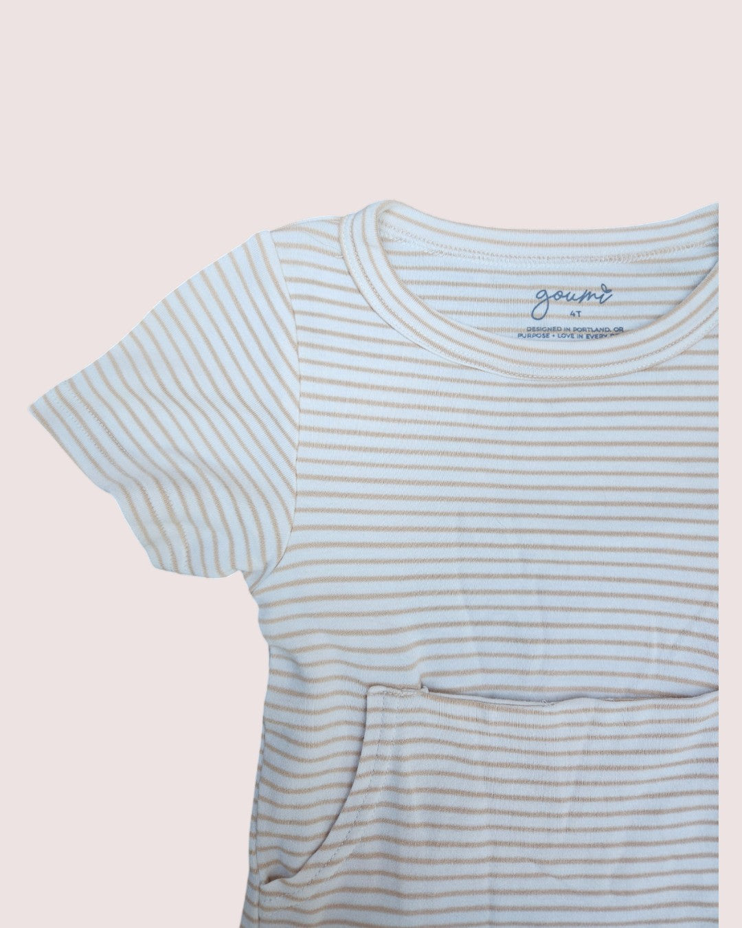 Goumi Kids striped lounge set shorts and tee 4T