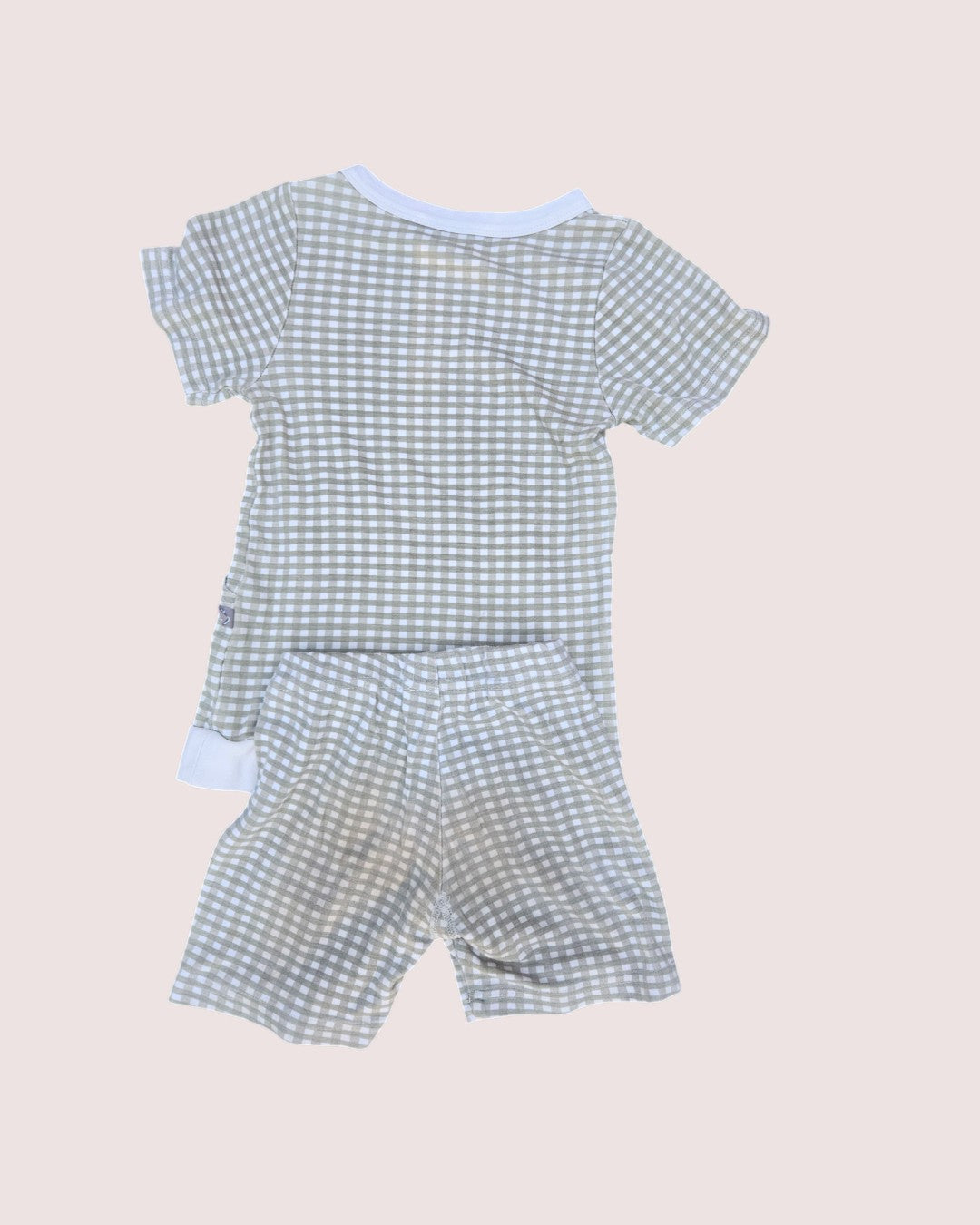Goumi Kids checkered lounge set shorts and tee 4T