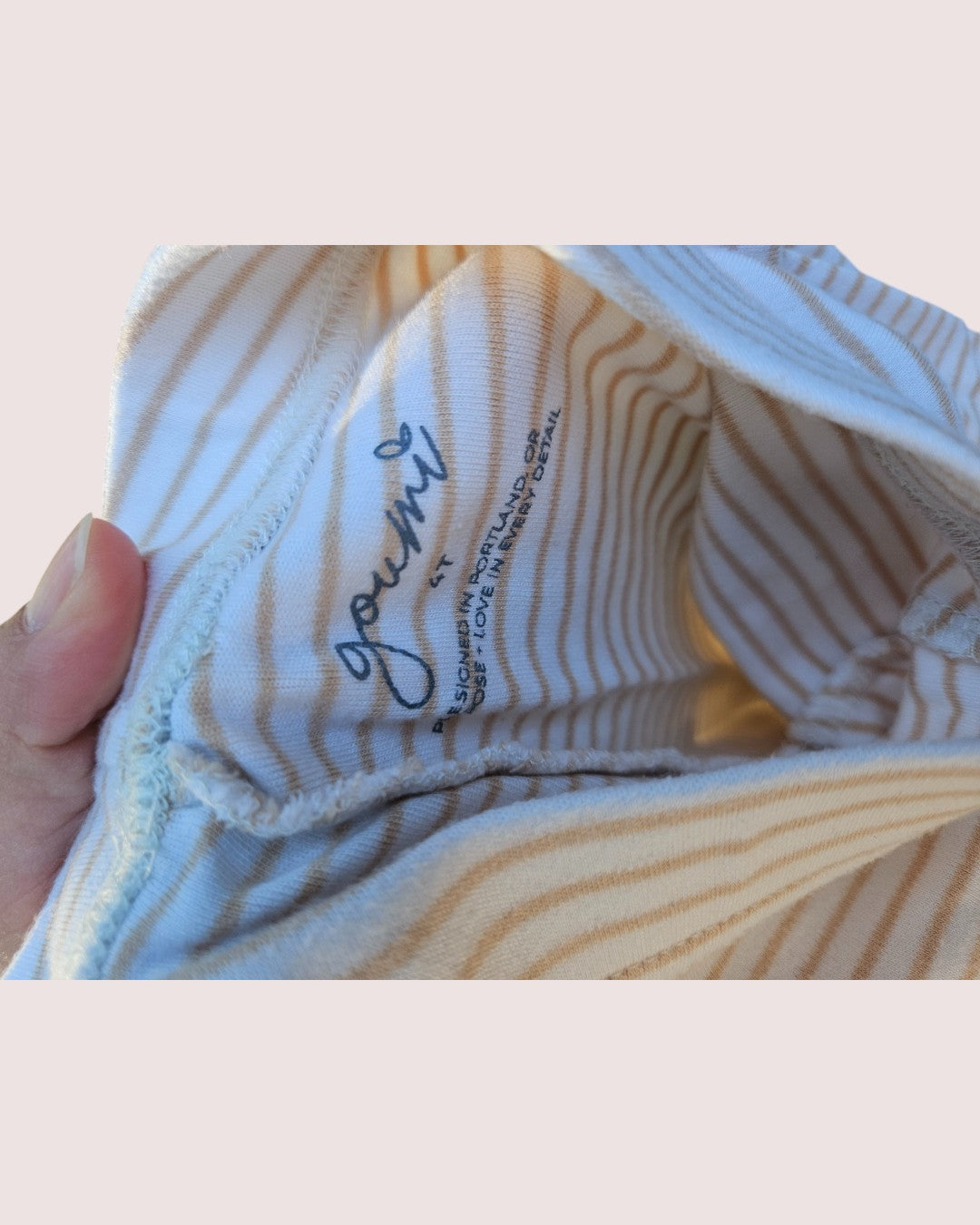 Goumi Kids striped lounge set shorts and tee 4T