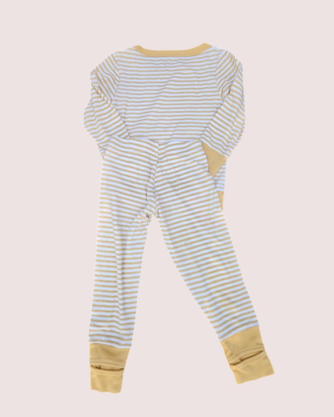 Goumi Kids lounge set pants and long sleeve 4T -yellow stripes