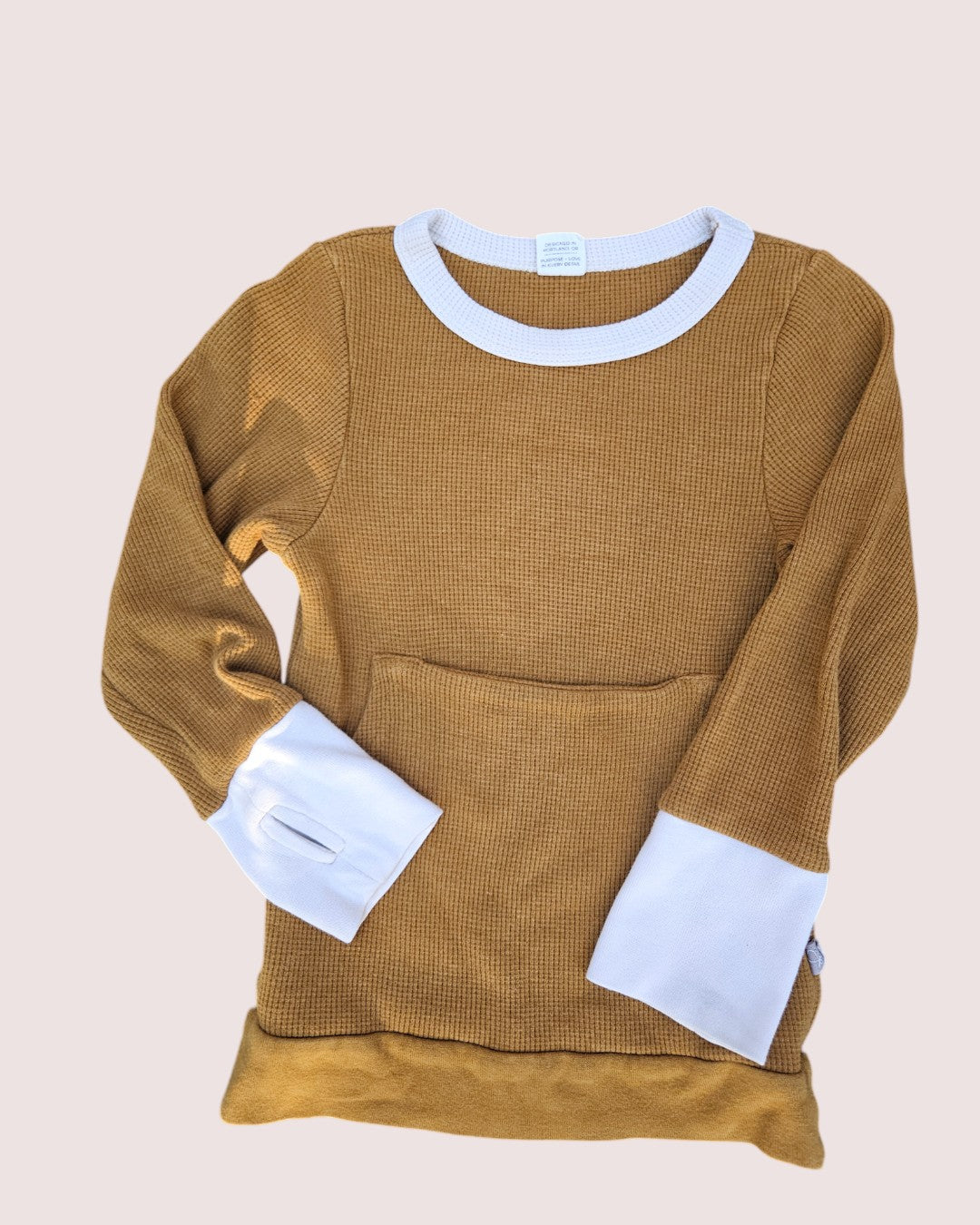 Goumi Kids waffle lounge set pants and long sleeve 4T