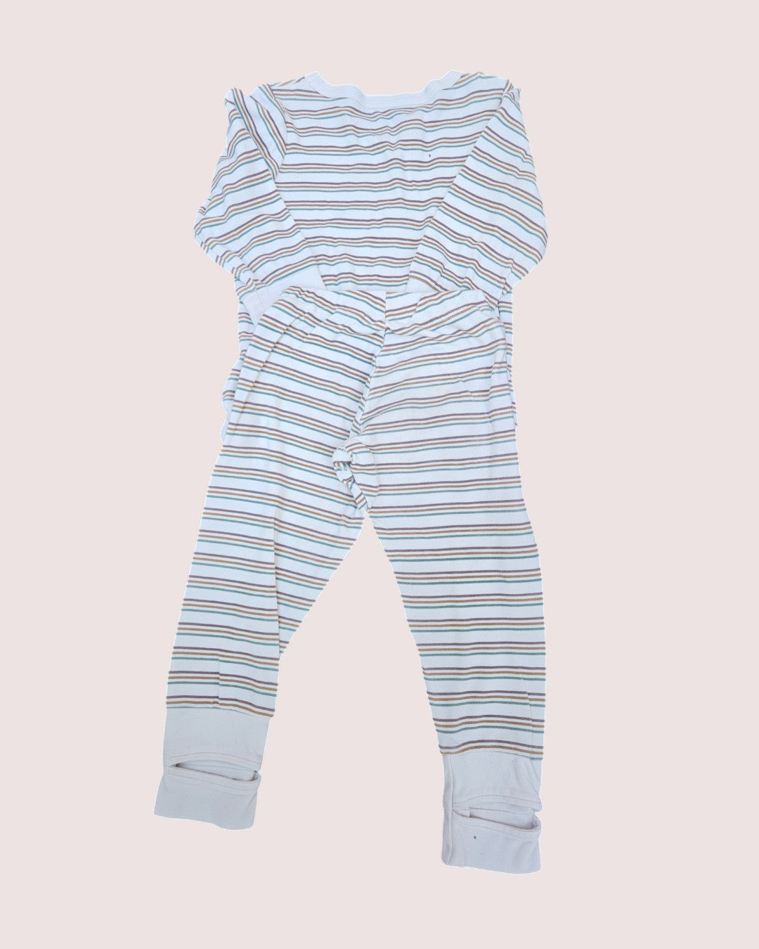 Goumi Kids lounge set pants and long sleeve 4T -colourful stripes