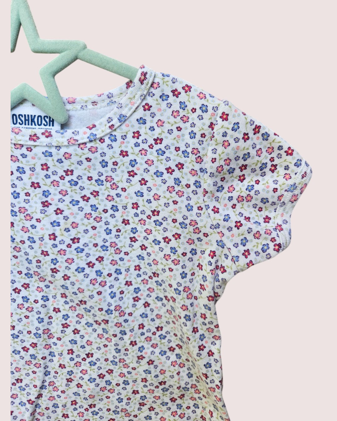 Vintage Oshkosh floral tee 4t
