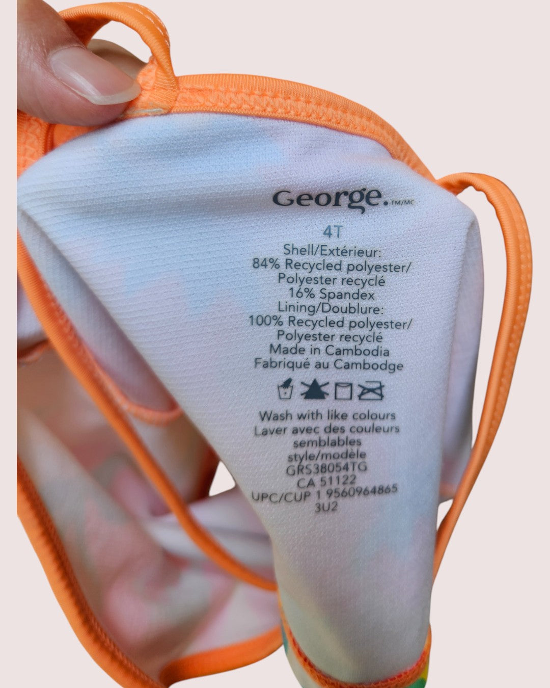 Two piece fruits swim suit 4T