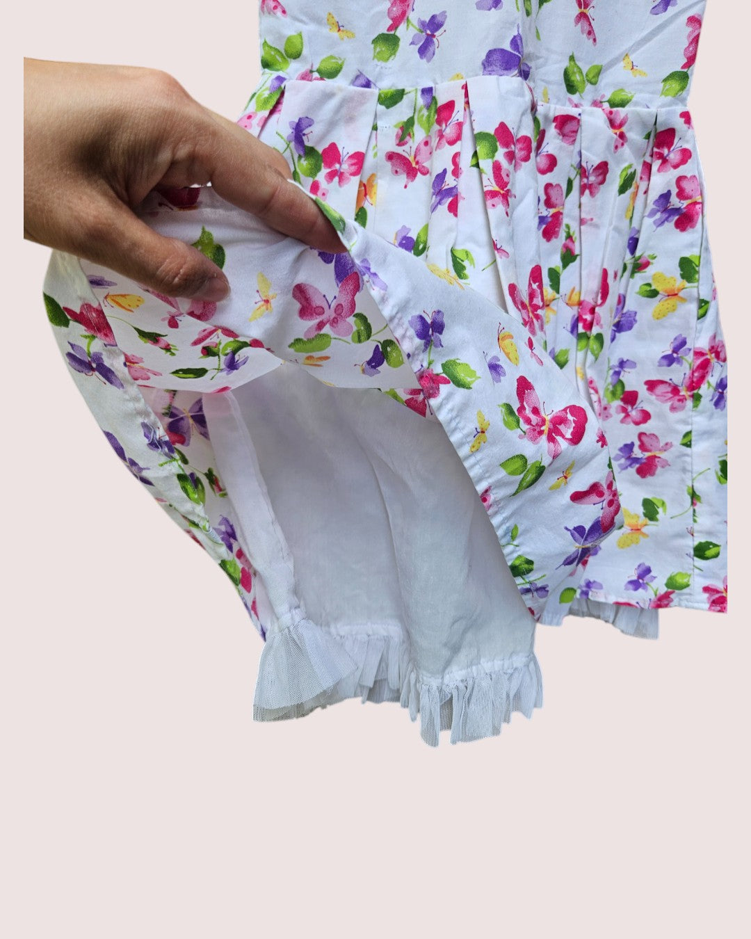 Girls Rule floral dress with petticoat Size 6