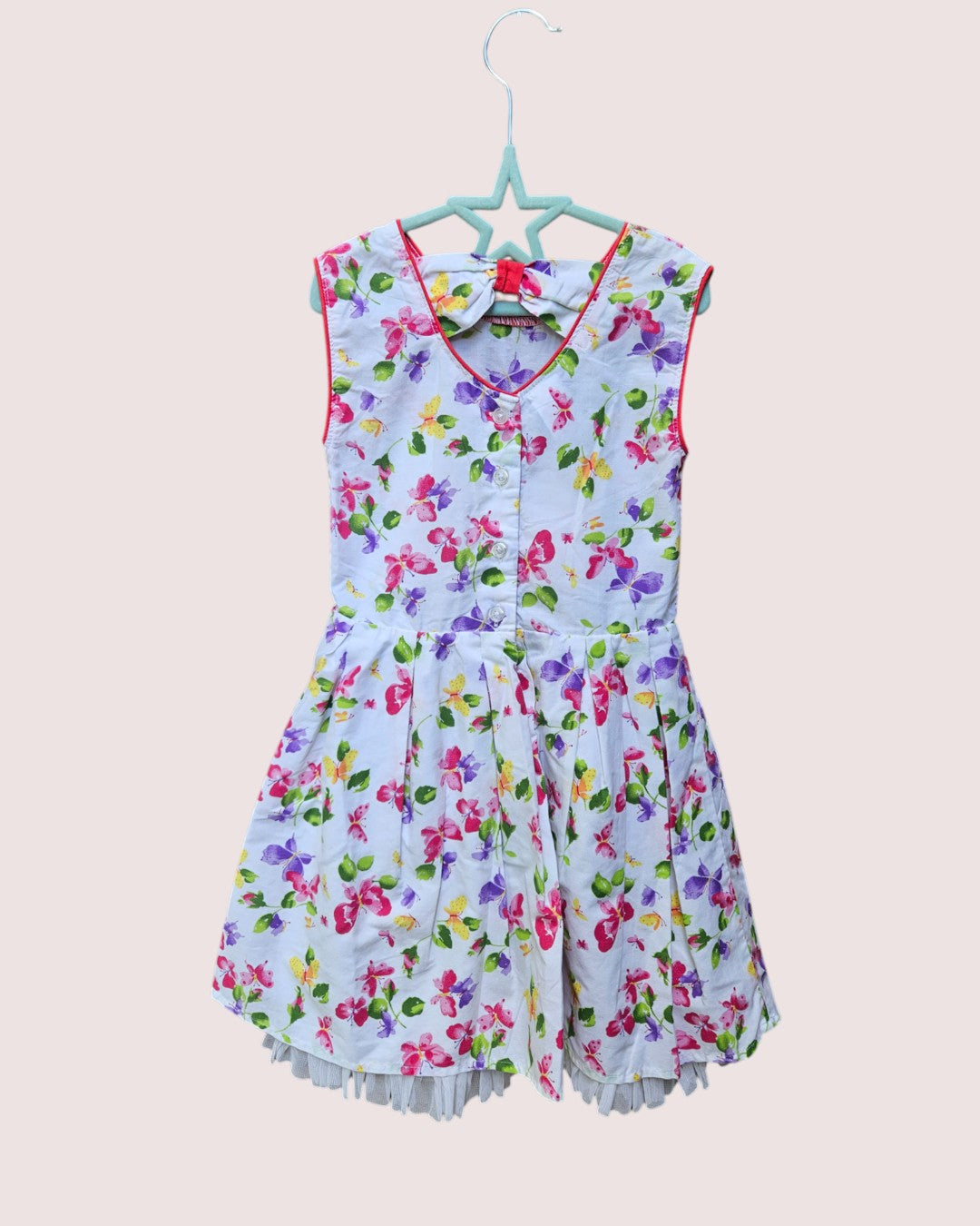 Girls Rule floral dress with petticoat Size 6