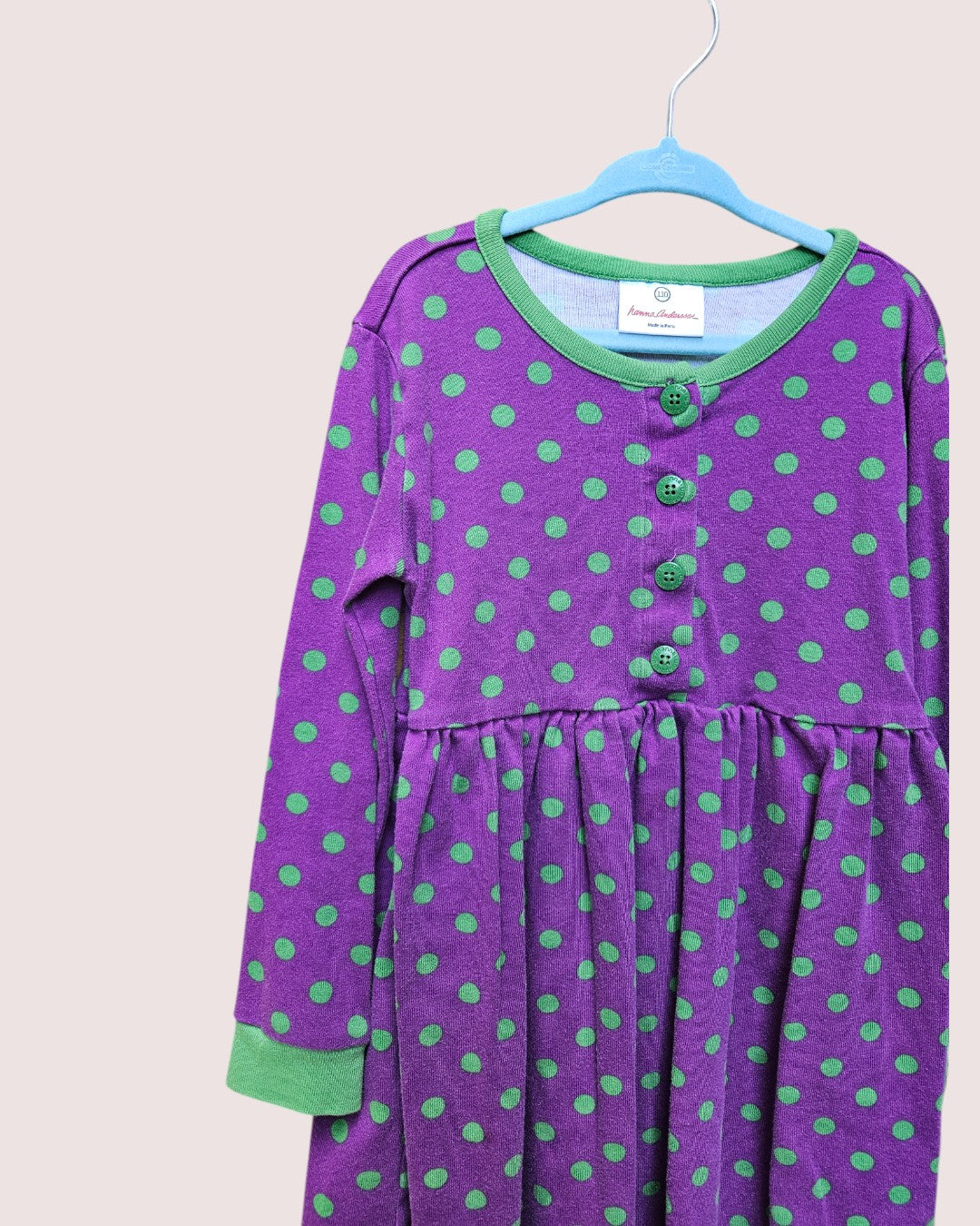 Hanna Andersson polka dot dress 4-5Y