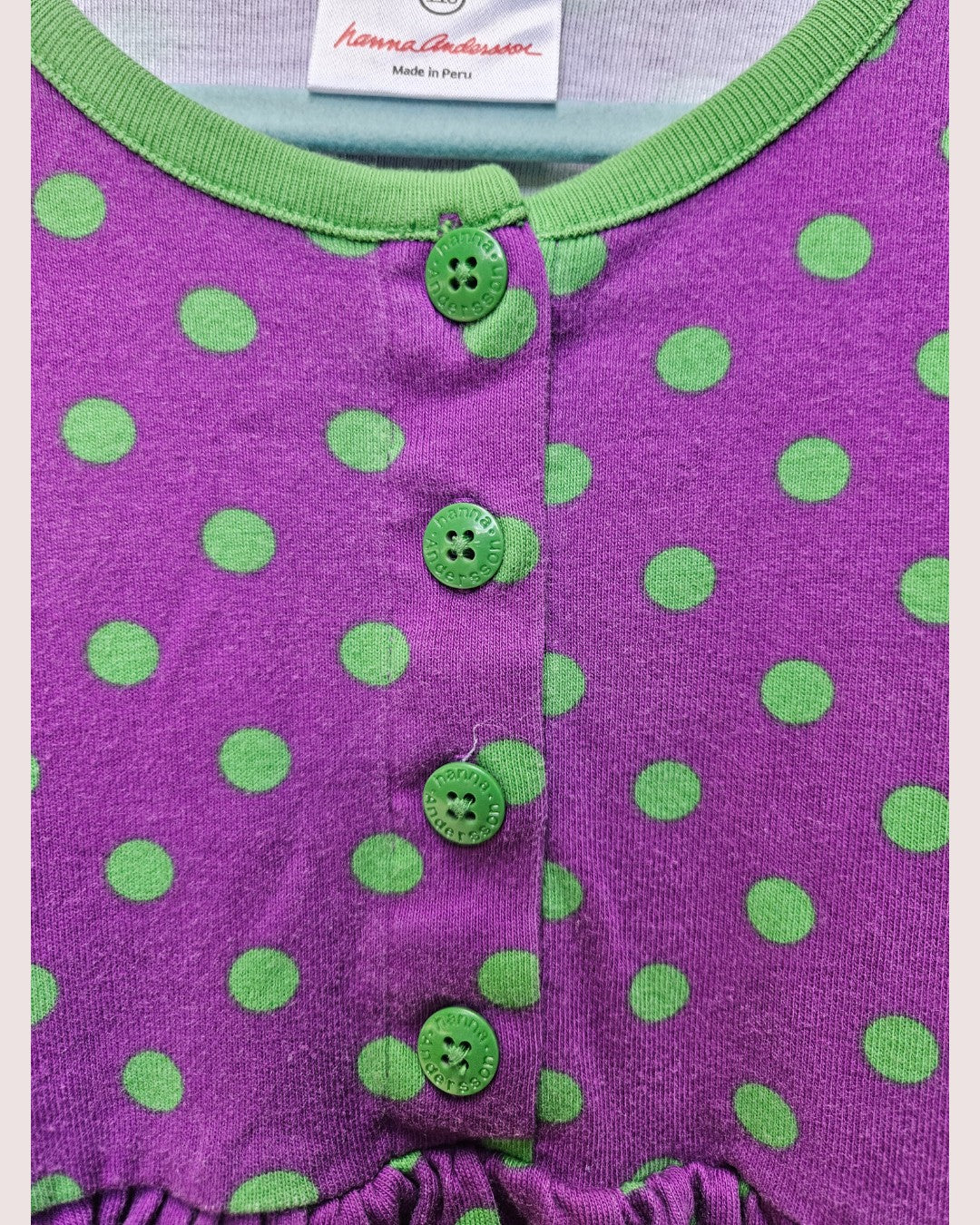 Hanna Andersson polka dot dress 4-5Y