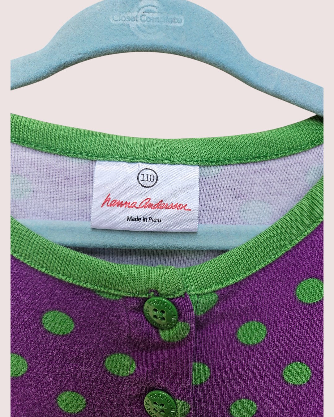 Hanna Andersson polka dot dress 4-5Y