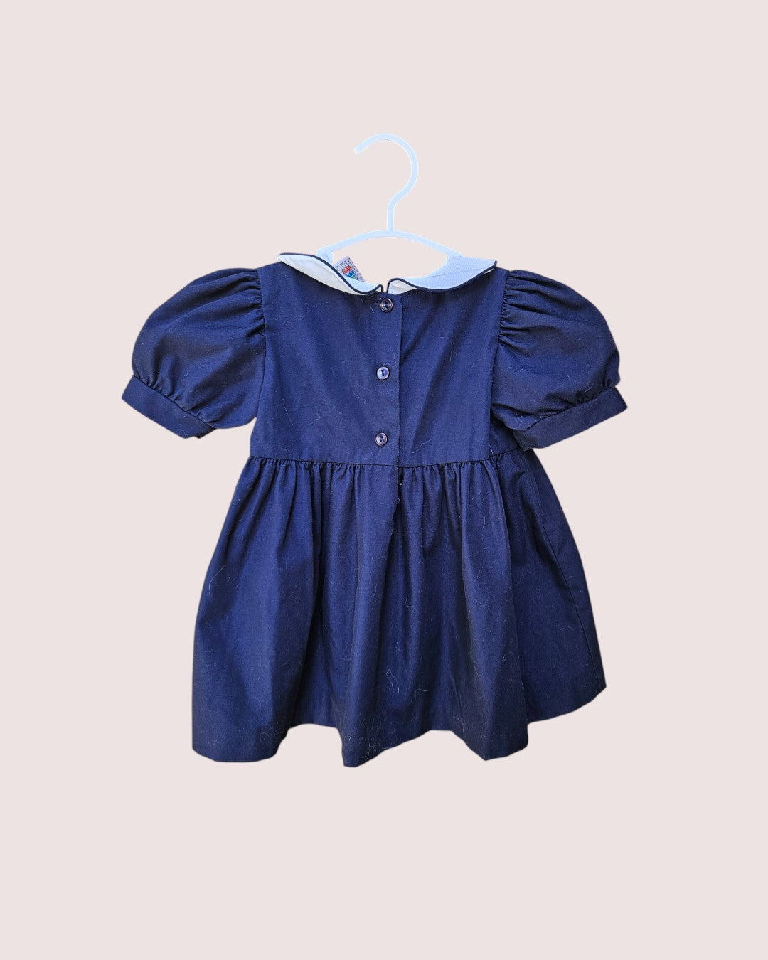 Vintage Pebbles and Stones teddy bear dress 18M