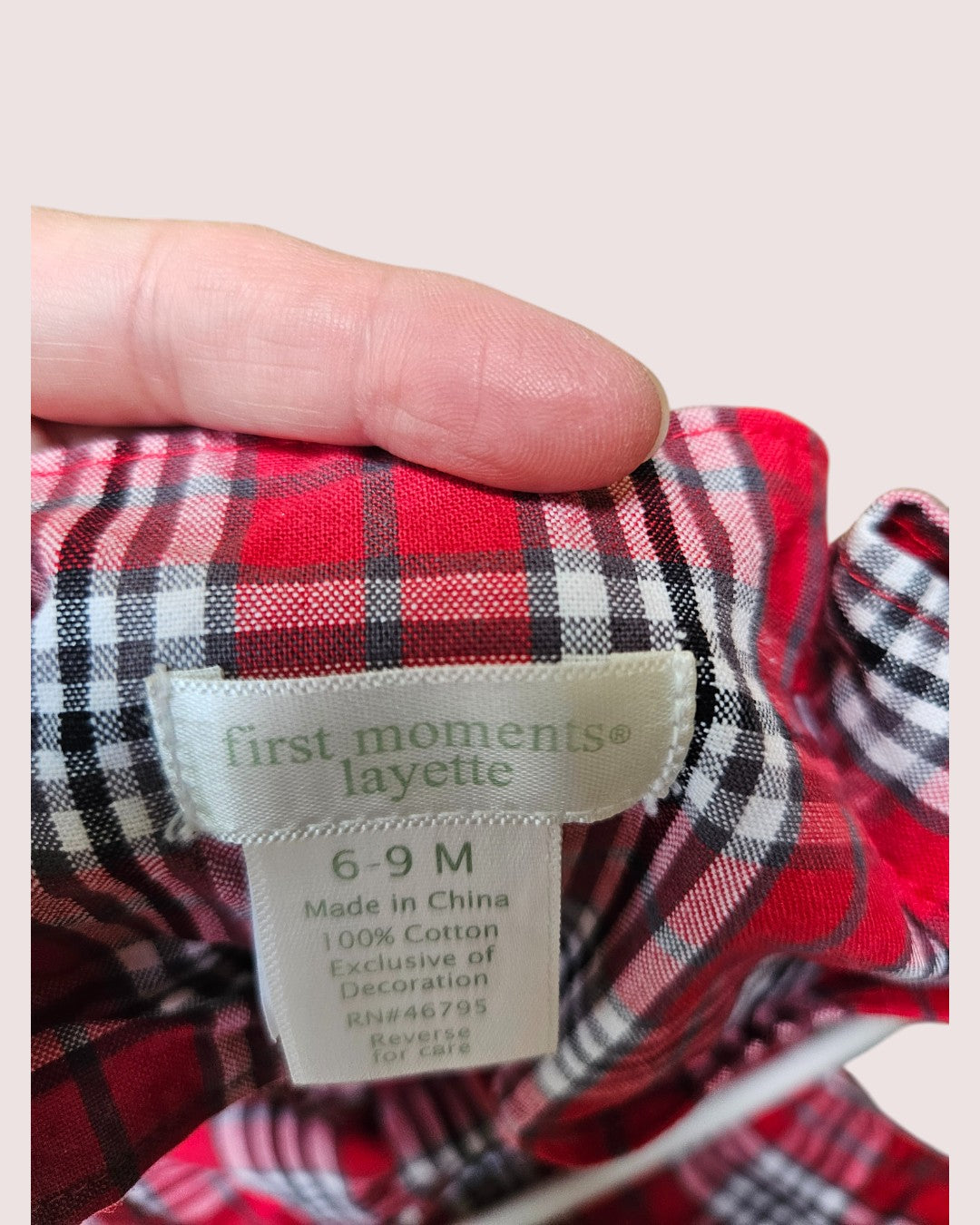 Plaid overalls 6-9M
