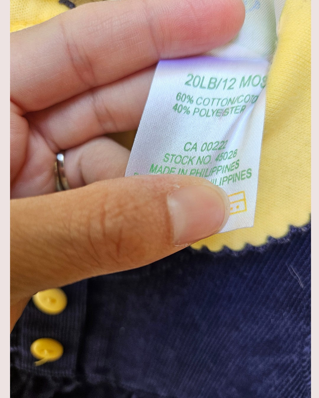 Vintage Sears two piece set Tagged 12M
